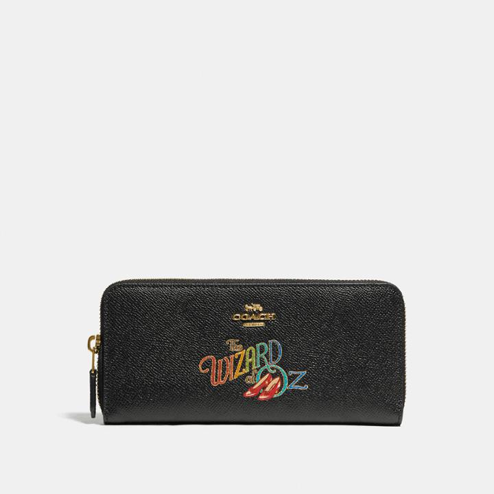Coach Wizard Of Oz Boxed Slim Accordion Zip Wallet With Motif