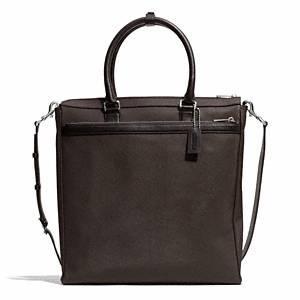 Coach - Saffiano City Business Tote Sv/mahogany