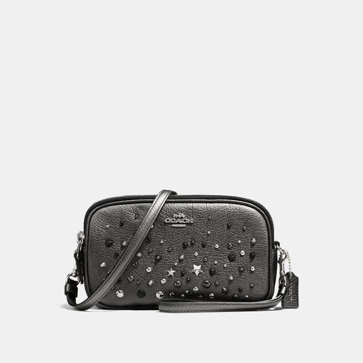 Coach Crossbody Clutch With Star Rivets