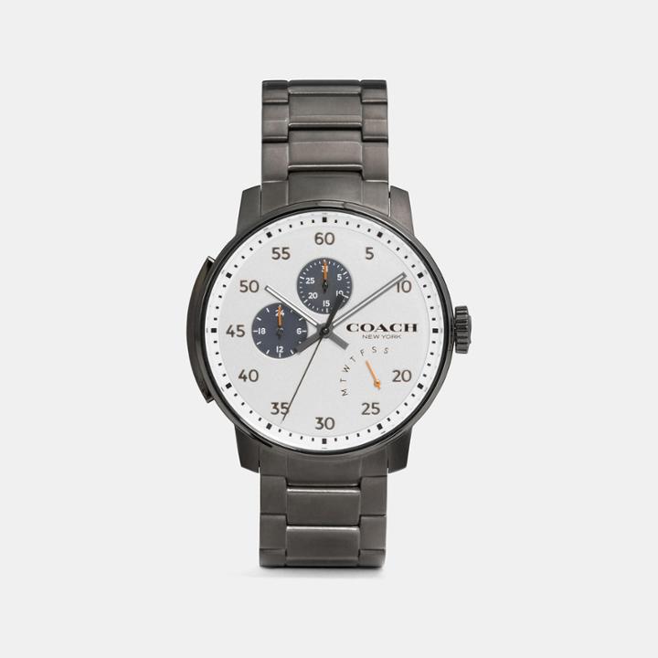 Coach Bleecker Ionized Plated Bracelet Watch