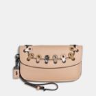 Coach Clutch With Exotic Link Detail