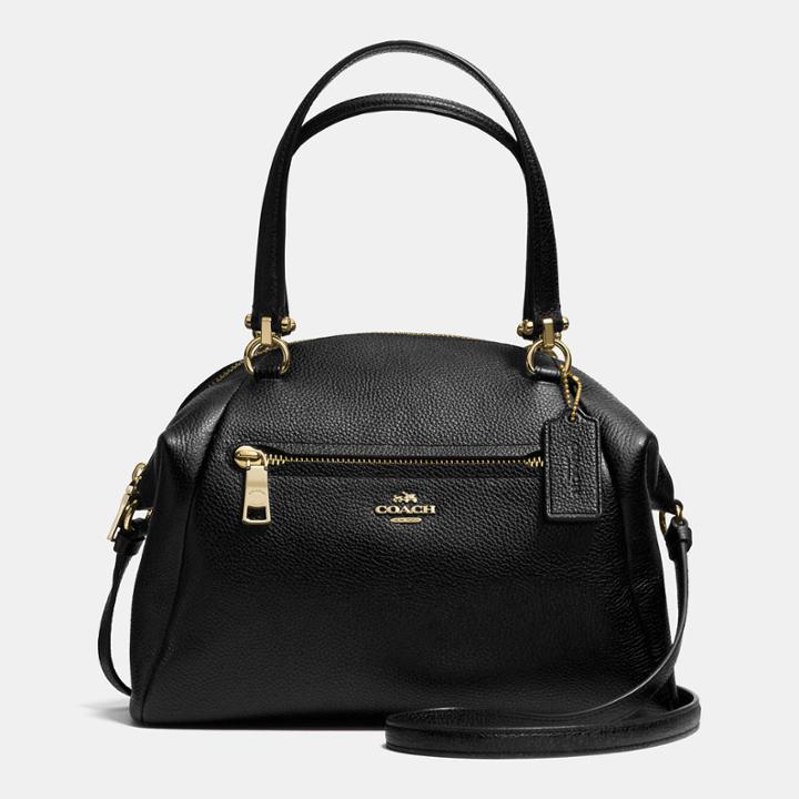 Coach Prairie Satchel In Pebble Leather