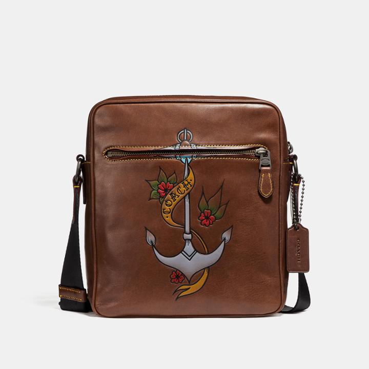Coach Metropolitan Flight Bag With Tattoo Tooling