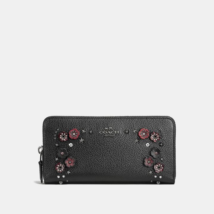 Coach Accordion Zip Wallet With Willow Floral