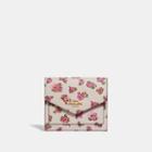 Coach Small Wallet With Mini Vintage Rose Print
