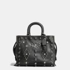 Coach Western Rivets Rogue Bag In Pebble Leather