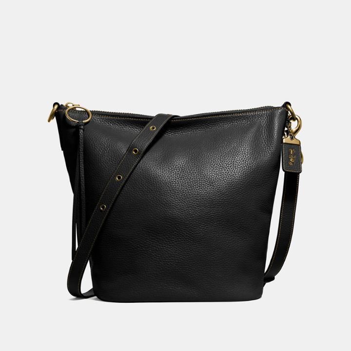 Coach Duffle In Natural Pebble Leather