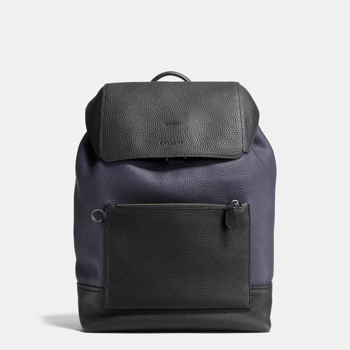Coach Manhattan Backpack In Colorblock Leather