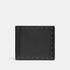 Coach Double Billfold Wallet With Rivets