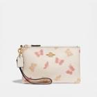 Coach Small Wristlet With Butterfly Print