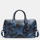 Coach Explorer Duffle In Printed Pebble Leather