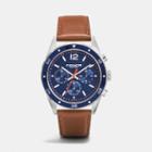 Coach Sullivan Sport Stainless Steel Chrono Leather Strap Watch