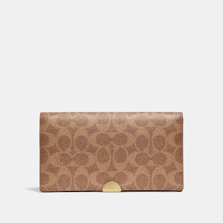 Coach Dreamer Wallet In Colorblock Signature Canvas
