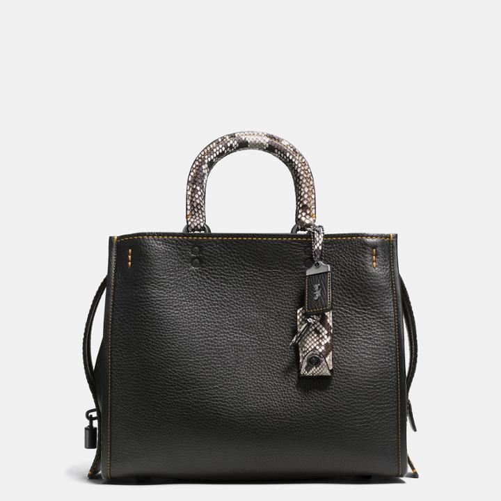 Coach 1941 Rogue Bag In Colorblock Python