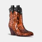 Coach Western Bootie With Sequins