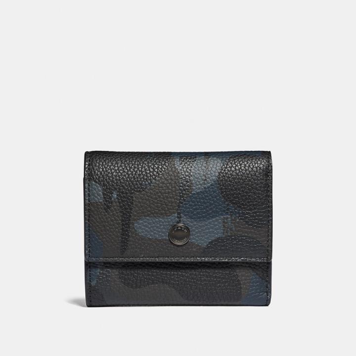 Coach Trifold Snap Wallet With Wild Beast Print