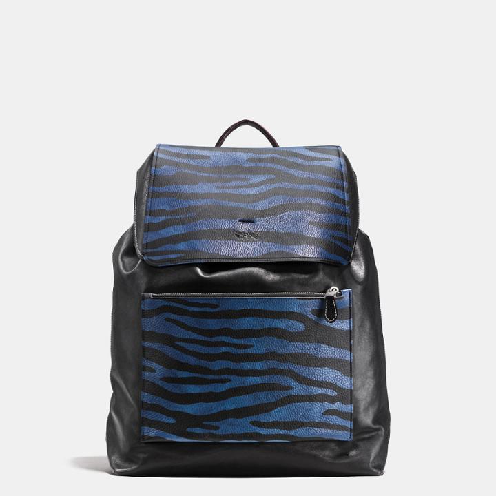 Coach Large Backpack In Printed Pebble Leather