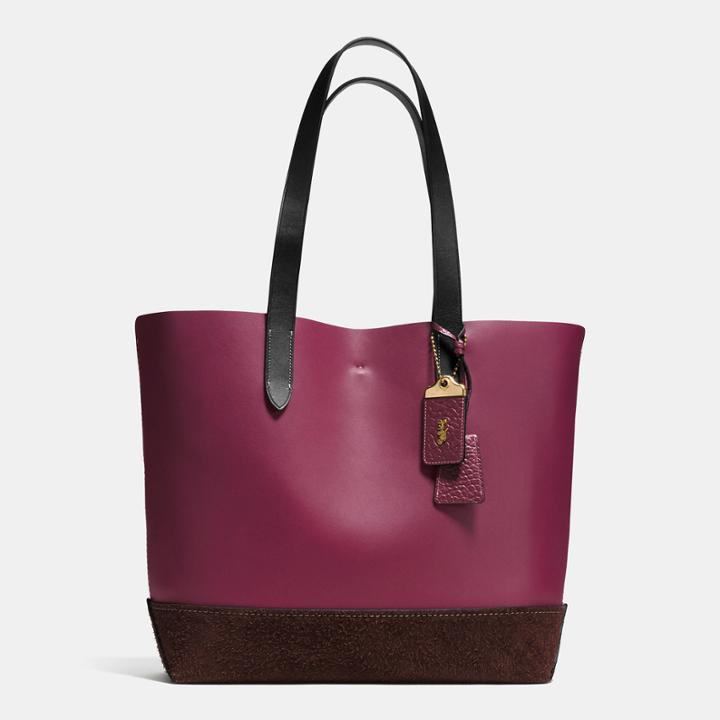 Coach Gotham Tote In Mixed Materials