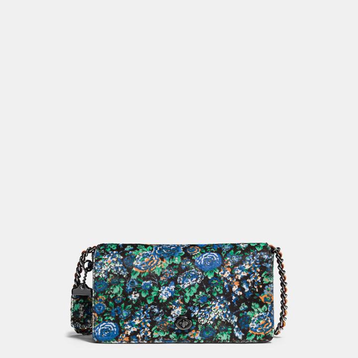 Coach Dinky Crossbody In Printed Haircalf