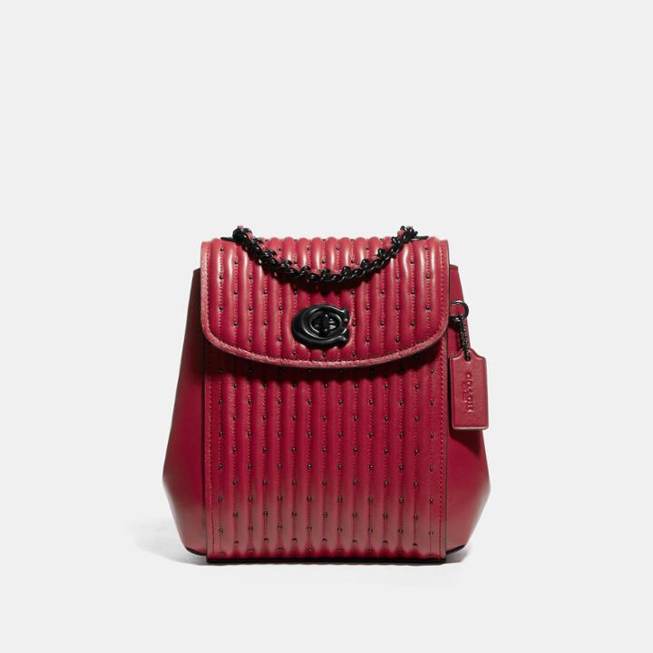 Coach Parker Convertible Backpack 16 With Quilting And Rivets