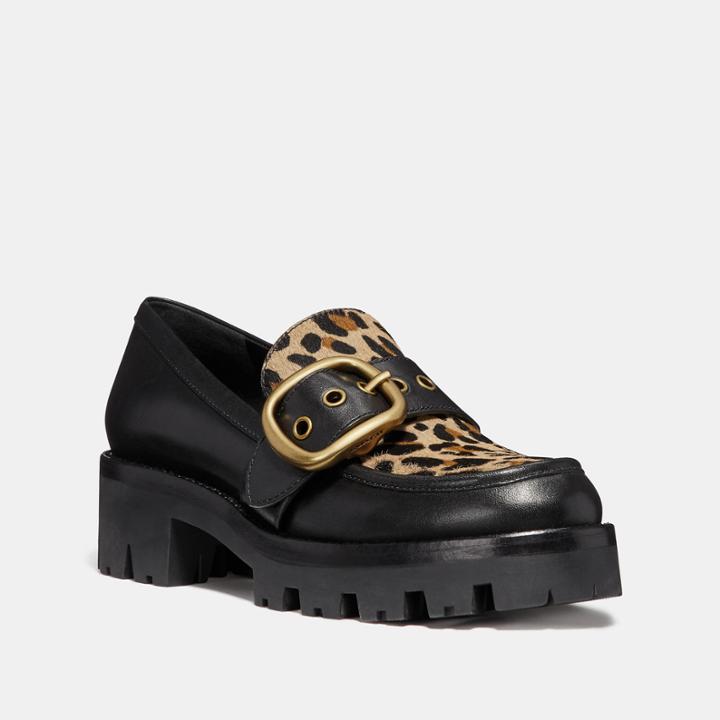 Coach Grand Loafer With Leopard Print