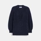 Coach Butterfly Aran Sweater