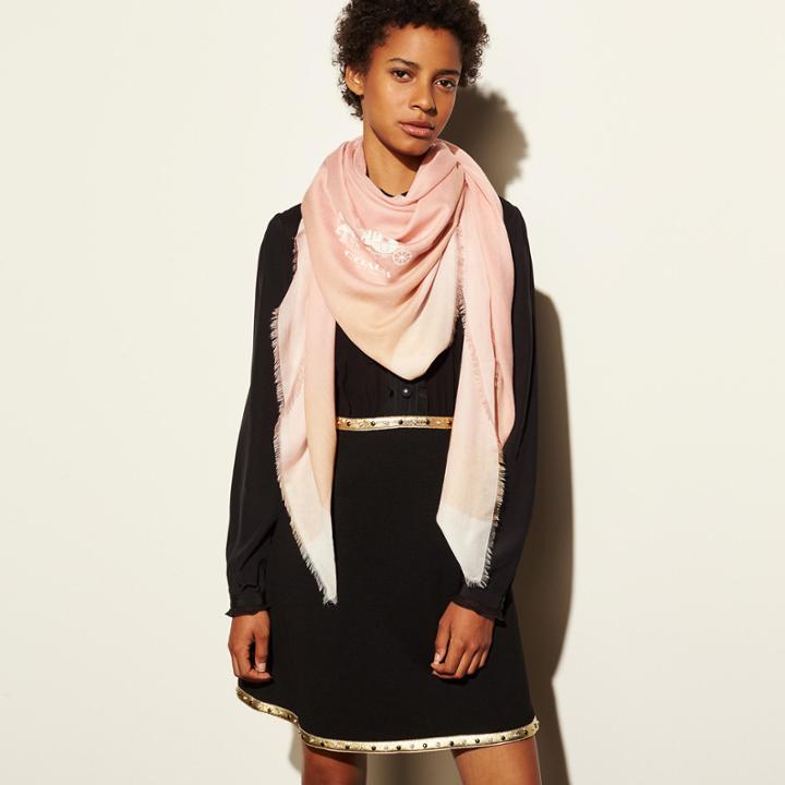 Coach Windowpane Challis Scarf