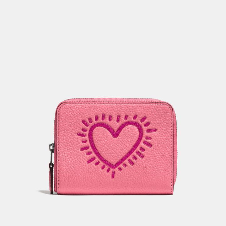 Coach X Keith Haring Small Zip Around Wallet