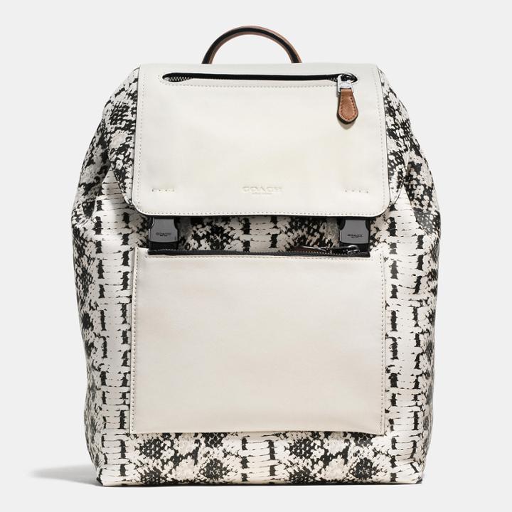 Coach Manhattan Backpack In Printed Sport Calf Leather