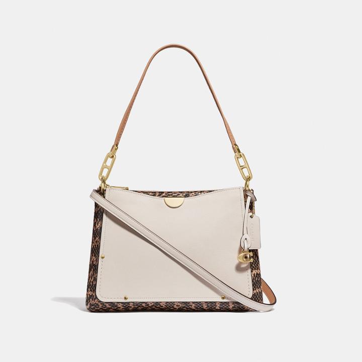 Coach Dreamer Shoulder Bag With Snakeskin Detail