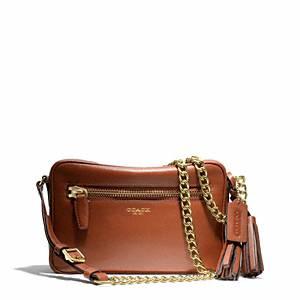 Coach   Legacy Leather Flight Bag B4 Cognac