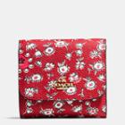 Coach Small Wallet In Wild Hearts Print Canvas
