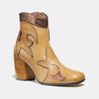 Coach Western Bootie With Burnish