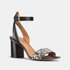 Coach Paige Heel With Snakeskin