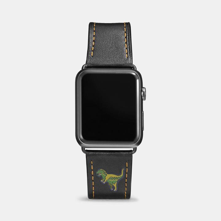 Coach Apple Watch Rexy Leather Watch Strap