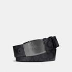Coach Stitched Plaque Buckle Cut-to-size Reversible Belt, 38mm