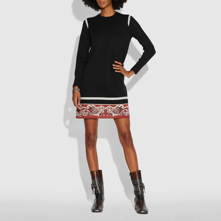 Coach Bandana Trim Dress