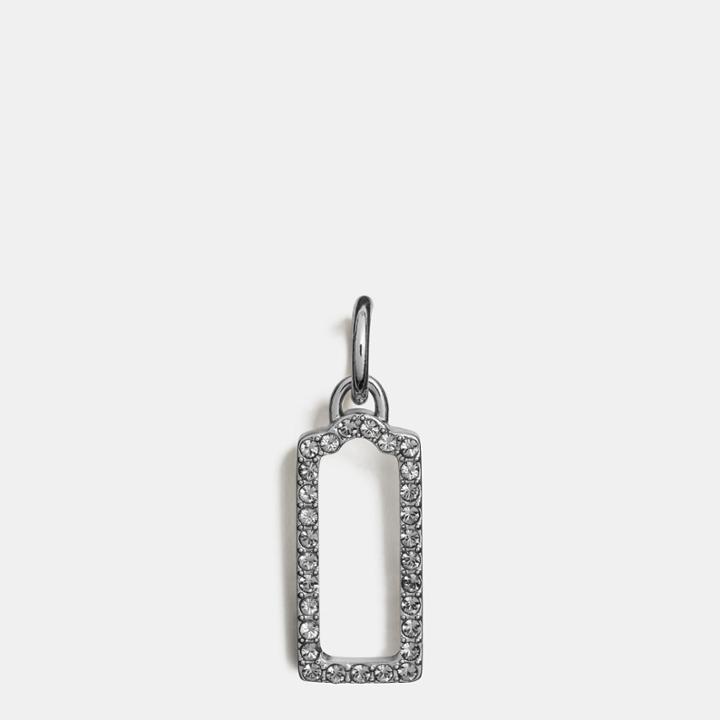 Coach Pave Open Hangtag Charm