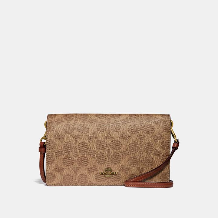 Coach Hayden Foldover Crossbody Clutch In Colorblock Signature Canvas