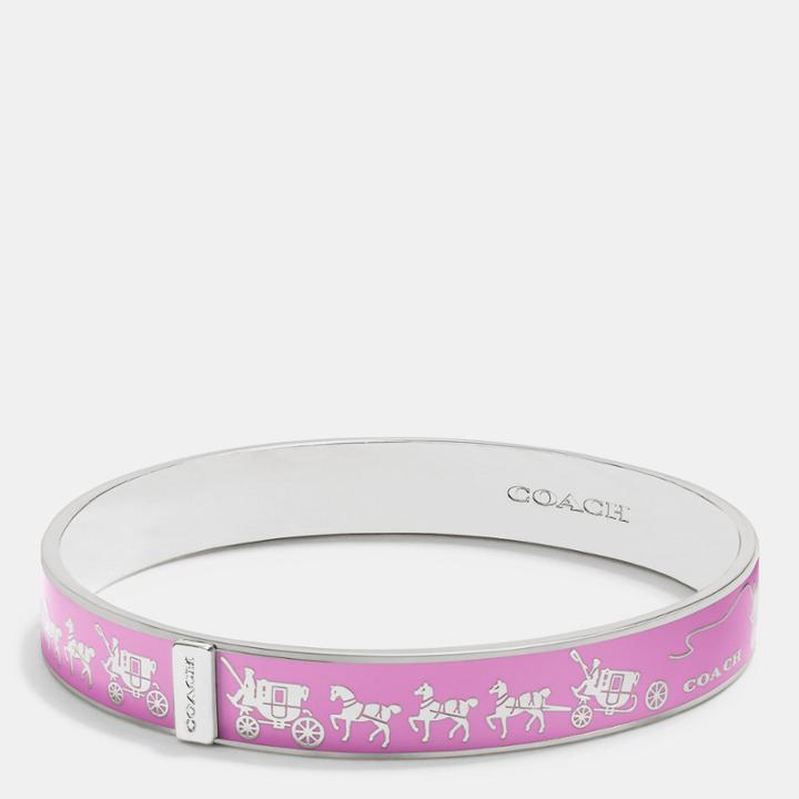 Coach Horse And Carriage Enamel Bangle