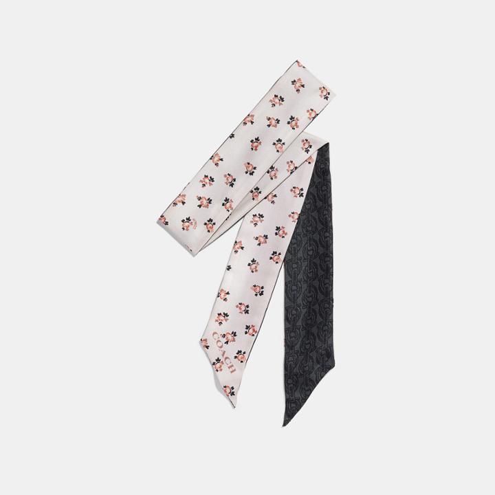 Coach Signature Chain Monogram Skinny Scarf