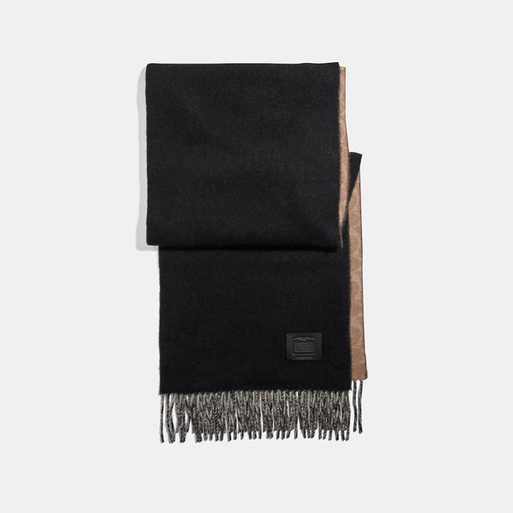 Coach Signature Solid Cashmere Muffler