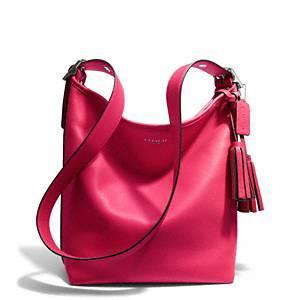 Coach   Legacy Leather Duffle Sv Pink Scarlet