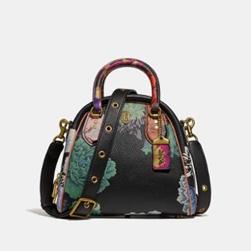 Coach Marleigh Satchel With Kaffe Fassett Print