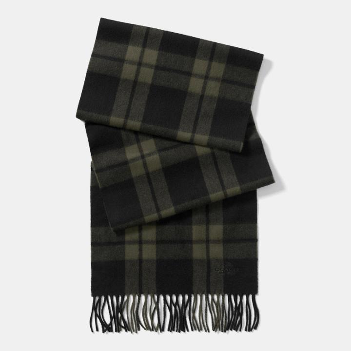 Coach Mount Plaid Scarf