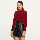 Coach Printed Piped Blouse