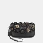 Coach Clutch In Glovetanned Leather With Tooled Tea Rose