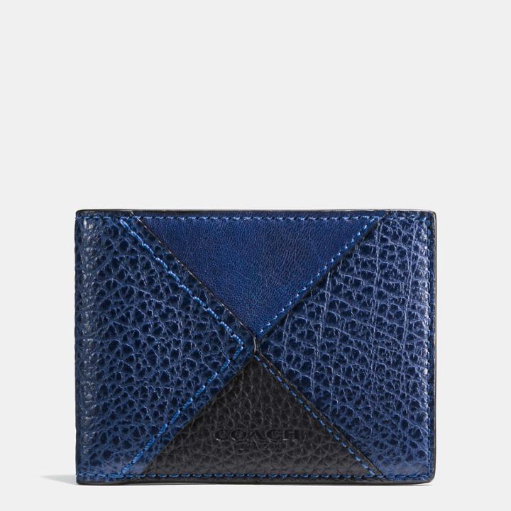 Coach Slim Billfold Wallet In Canyon Quilt Leather