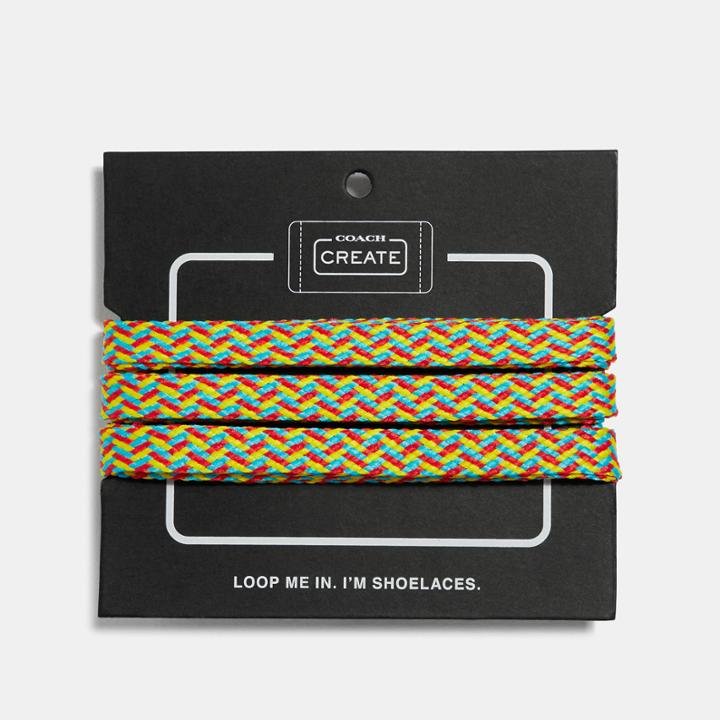 Coach Neon Multi Shoe Laces