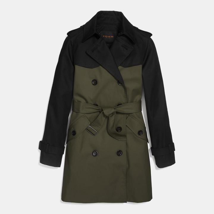 Coach Colorblock Trench